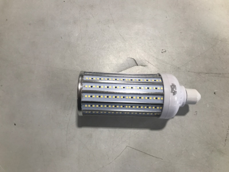 Photo 1 of 60 Watt LED Corn Light Bulb(500W Equivalent),5500 Lumen 6500K,Cool Daylight White LED Street and Area Light,E26/E27 Medium Base,for Outdoor Indoor Garage Factory Warehouse High Bay Barn and More 60.0
