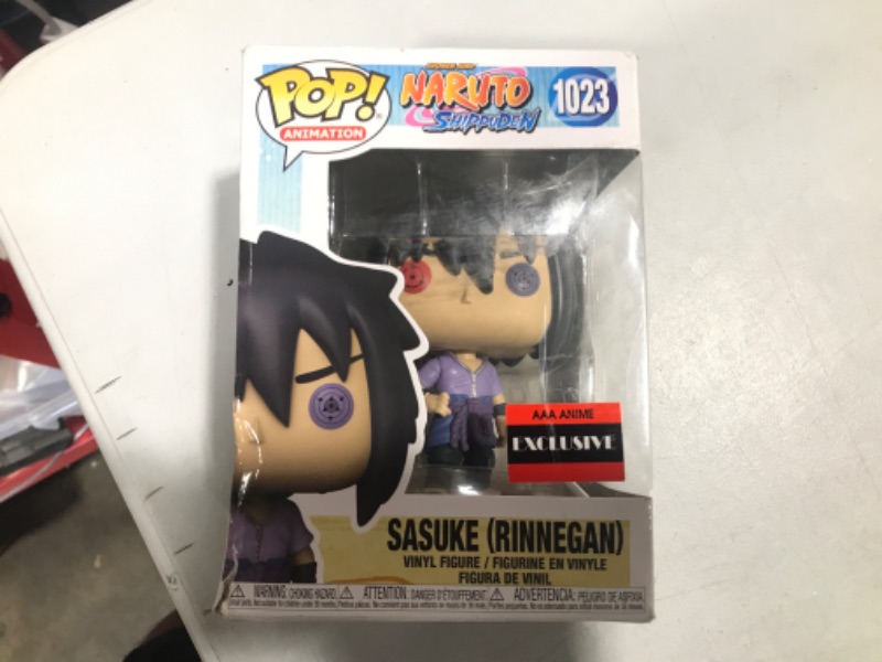 Photo 2 of Funko Pop Naruto Shippuden Sasuke Uchiha Rinnegan w/ Chidori Chase Figure (AAA Anime Exlcusive)