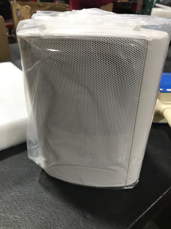 Photo 3 of Herdio 4 Inch Outdoor Bluetooth Speakers Waterproof Wireless,Indoor, Patio,Deck Wall Mount Speakers(White)