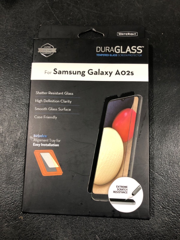 Photo 2 of Fellowes SAMSUNG Galaxy A02s DuraGlass Tempered Glass Screen Protector Clear
