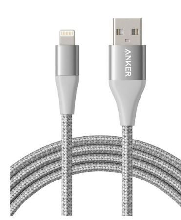 Photo 1 of 6ft Lightning to USB-A Braided Cable - heyday silver