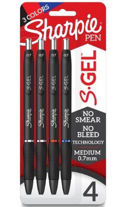 Photo 1 of Sharpie S-Gel 4pk Gel Pens 0.7mm Medium Tip Multicolored

