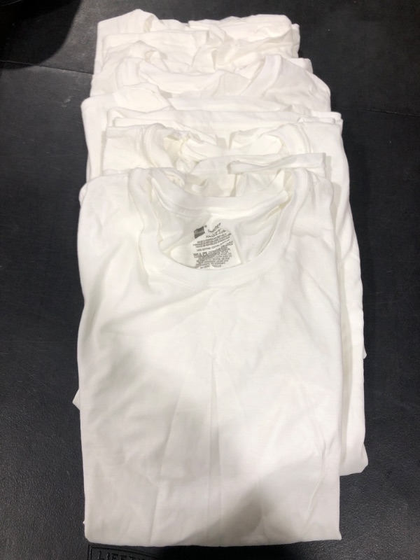 Photo 1 of 6 pack of Comfort Soft Large white Hanes T Shirts