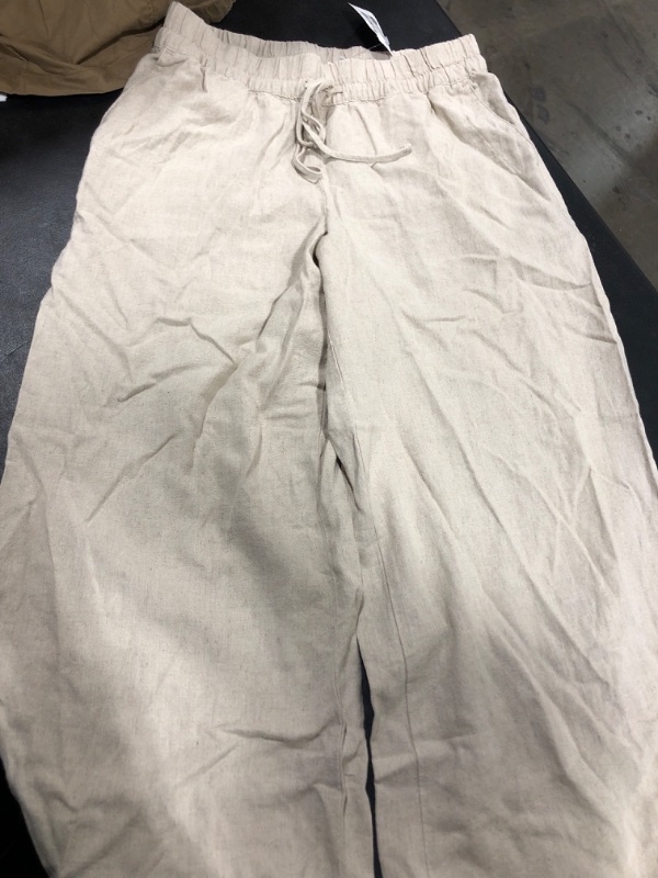 Photo 1 of A New Day Womens High Rise Drawstring Taupe Pants