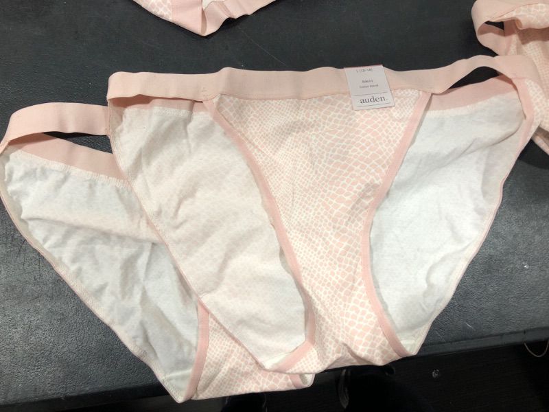 Photo 2 of 2 pair of Women's High Cut Bikini Underwear - Auden™ Casual Pink Snake XS and Large
