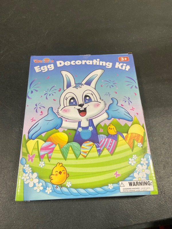 Photo 2 of Dreamon Easter Egg Decorator Kit,Easter Egg Spinner Machine Arts and Crafts Set 12 PCS Colorful Quick Drying Markers & 5 Plastic Eggs
