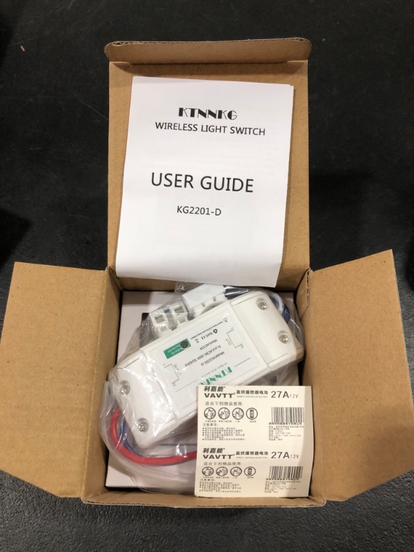 Photo 2 of KTNNKG Remote Switches for Lights, Wireless Electrical Switch, 1 Receiver and 2 Remote Control with 30M Working Distance, Paired Well