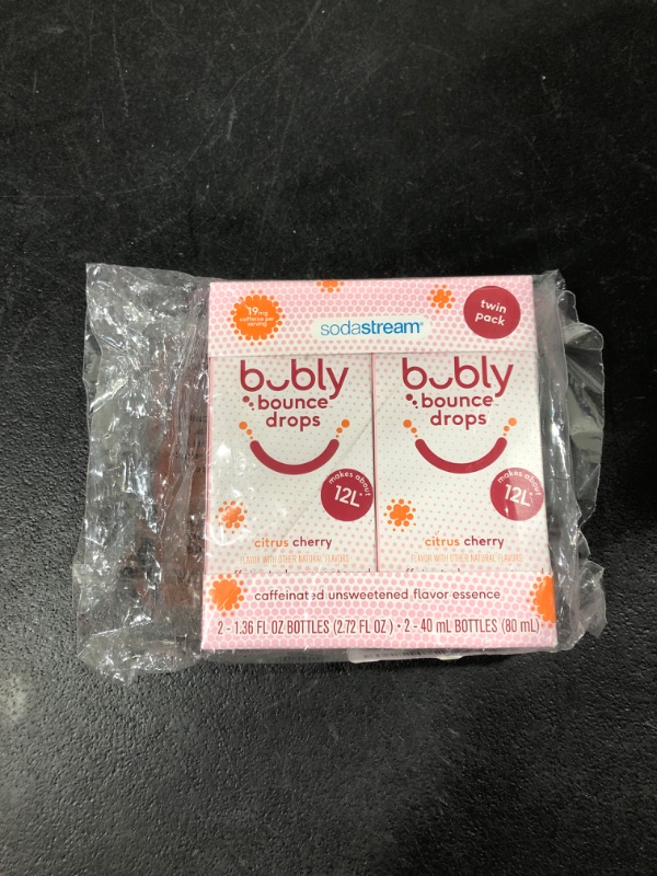 Photo 2 of Bubly bounce drops Twin pack (citrus cherry) exp - 5 - 28 - 23