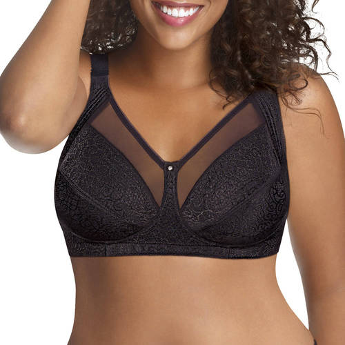 Photo 1 of "NEW" Just My Size Women's Comfort Shaping Wire Free Bra in Black Jacquard (MJ1Q20) | Size 42C | HerRoom.com
