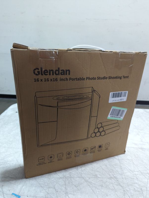 Photo 2 of Glendan Light Box Photography, Portable Photo Studio Light Box, 16" x 16" Professional Dimmable Shooting Tent Kit with 216 LED Table Top Light & 6 Backdrops Photo Box for Product Photography 16*16 Inch