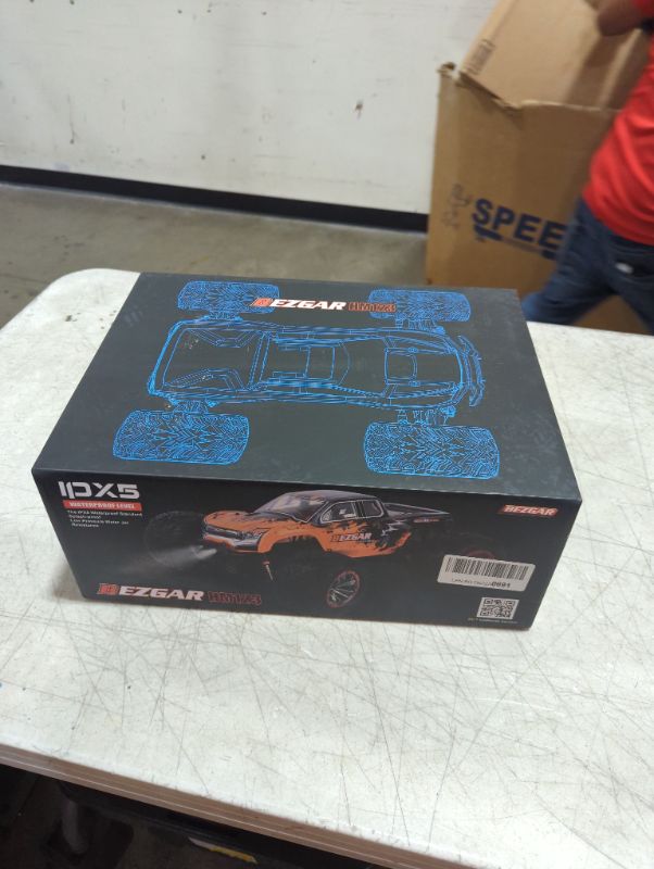Photo 6 of BEZGAR HM123 Hobby Grade 1:12 Scale RC Trucks, 4WD High Speed 45 Km/h All Terrains Electric Toy Off Road RC Monster Truck Vehicle Car with Rechargeable Battery for Boys and Adults
