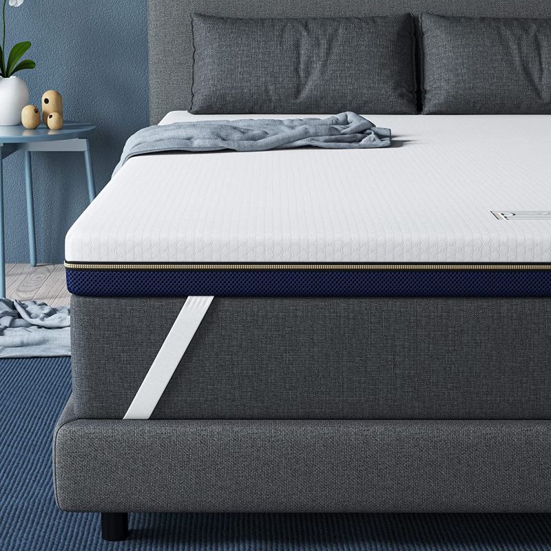 View 1 of BedStory 3 Inch Firm Memory Foam Mattress Topper Twin Size - Extra Firm Bed Topper for Overweight Individuals, Back Pain Relief Enhanced Cooling Pad with Skin-Friendly Cover, CertiPUR-US Certified
