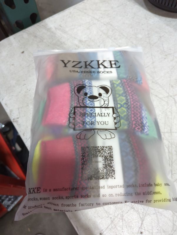 Photo 2 of YZKKE 5Pack Womens Vintage Winter Soft Warm Thick Cold Knit Wool Crew Socks, Multicolor, free size 