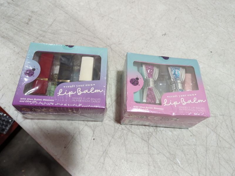 Photo 3 of "2 PACK" PURPLE LADYBUG DIY Lip Balm Kit for Girls - Great Presents for Teen Girls & Valentines Gifts for Teen Girls - Fun Craft Kits for Teens, Girls Arts and Crafts Ages 8-12 with 5 Fancy Lipstick Cases 5 Fancy Cases

PURPLE LADYBUG Make Your Own Lip Ba