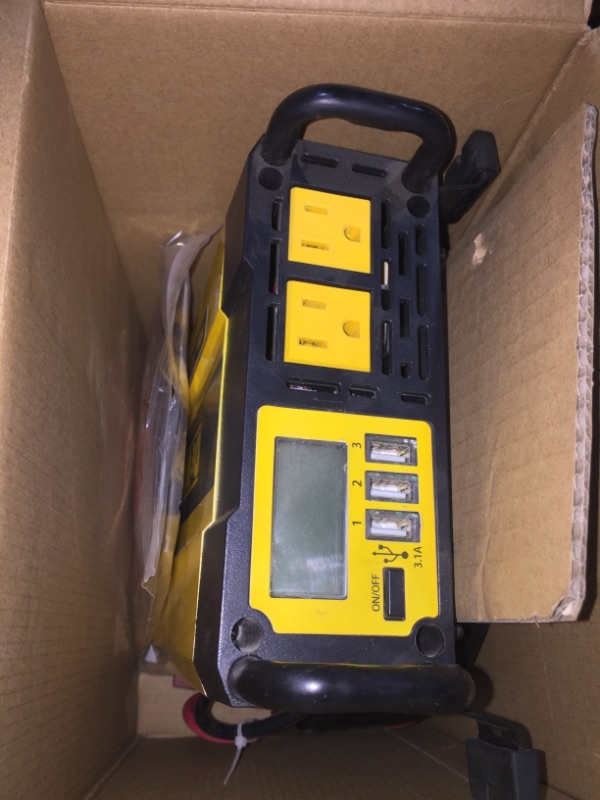 Photo 2 of DEWALT DXAEPI1000 Power Inverter 1000W Car Converter & DXAEPI140 Power Inverter 140W Car Converter: 12V DC to 120V AC Power Outlet with Dual 3.1A USB Ports Car Converter + Car Converter