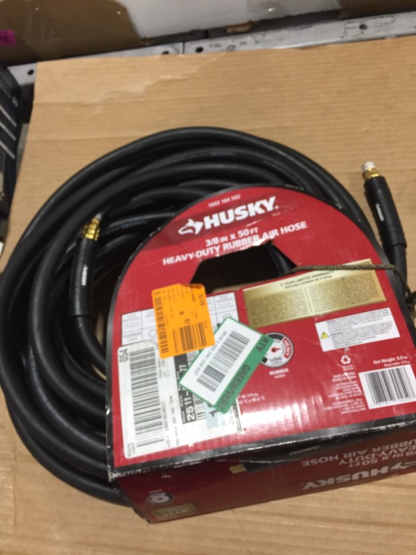 Photo 2 of 3/8 in. x 50 ft. Heavy-Duty Rubber Hose