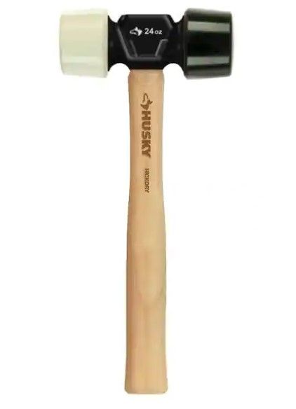 Photo 1 of 24 oz. Hickory 2-Sided Soft Face Mallet
