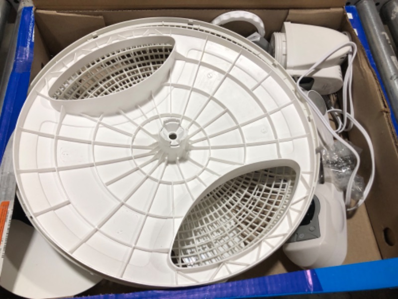 Photo 1 of Lasko Oscillating Adjustable Pedestal Stand Fan with Timer and Remote for Indoor, Bedroom, Living Room, Home Office & College Dorm Use, 16 Inch, White, 1646 16"