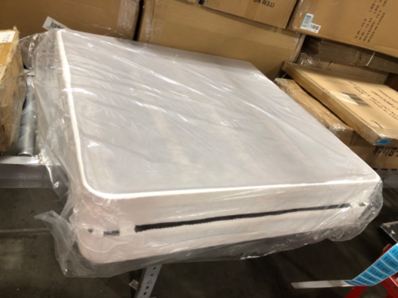 Photo 1 of Spinal Solution 4-Inch Low Profile Split Wood Traditional Boxspring/Foundation, Twin, White 4" Split Foundation Twin