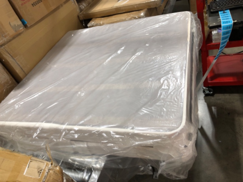 Photo 1 of Spinal Solution 4-Inch Low Profile Split Wood Traditional Boxspring/Foundation, Twin, White 4" Split Foundation Twin