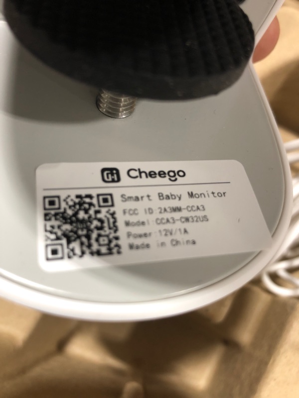 Photo 2 of Cheego Smart Baby Monitor & Clip-On Mounting-HD Video Camera and Audio, 2-Way Talk, Nightlight and Night Vision, Room Humidity & Temp, Wake up & Crying Detection Works with Alexa