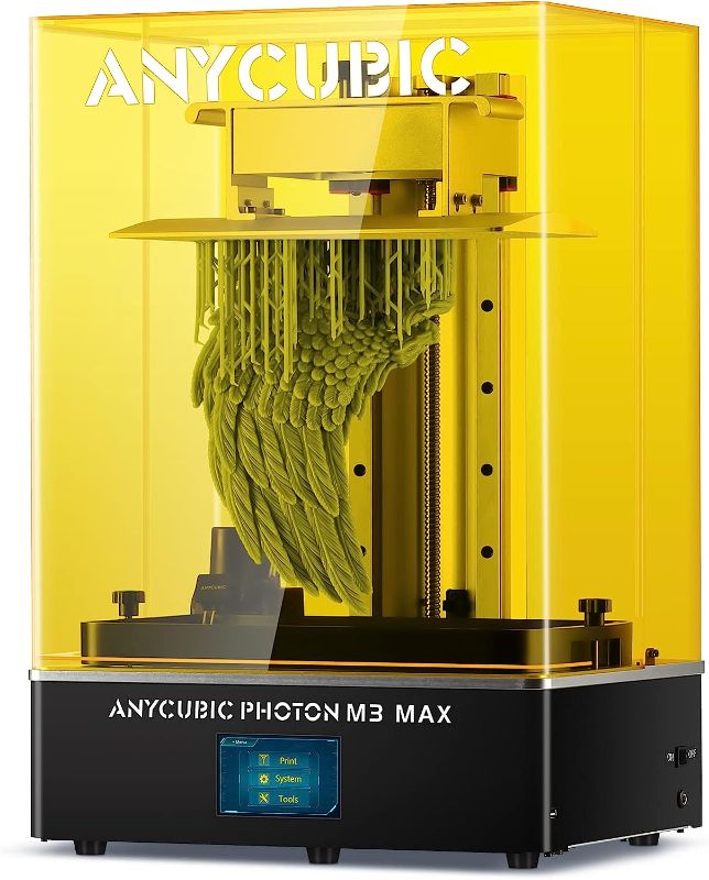 Photo 1 of ANYCUBIC Resin 3D Printer, Photon M3 Max SLA LCD UV Resin Printers with 13.6'' 7K Mono Screen, Smart Resin Filler, Large 3D Printing Size 11.7'' x 6.5'' x 11.81''