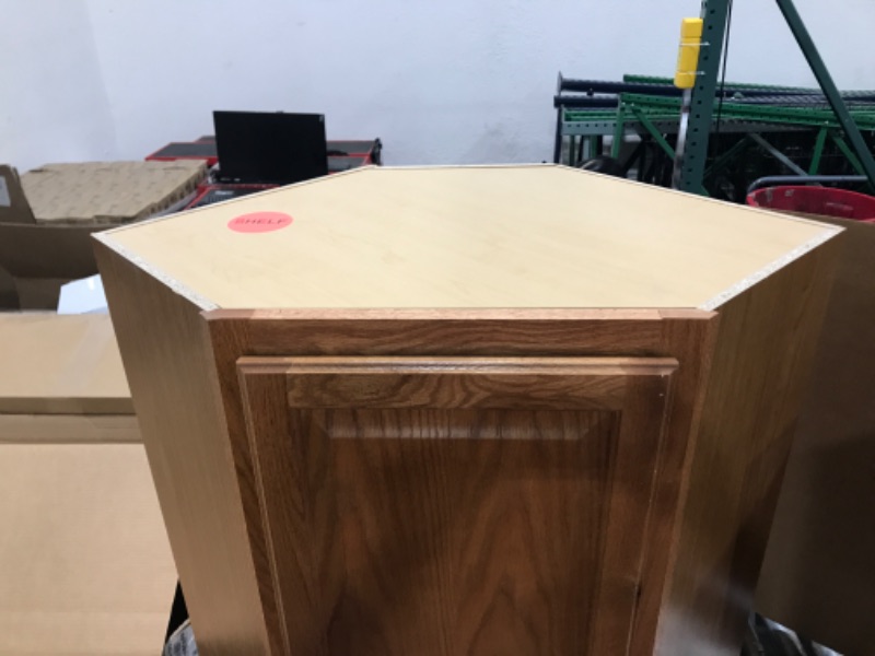 Photo 1 of Quicklock RTA (Ready-to-Assemble) | 36" Tall Wall Kitchen Cabinets - Shaker Style | 100% Hardwood | Made in America | Storage Cabinet (Provincial Stain, 12" D x 24" W x 36" H Corner) 12"D x 24"W x 36"H Corner Provincial Stain