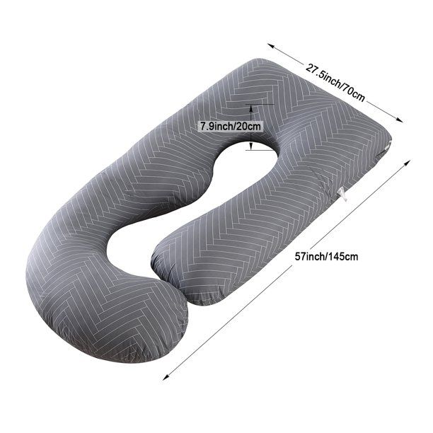 Photo 1 of  Pregnancy Pillow with Soft Jersey Cover - U Shaped Body Pillow for Pregnant Women