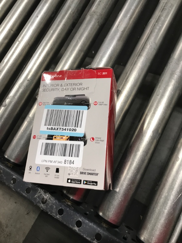 Photo 1 of Cobra Smart Dash Cam with Interior Cam (SC 201) - Full HD 1080P Resolution, Built-in WiFi & GPS, Live Police Alerts, Incident Reports, Emergency Mayday, Drive Smarter App, 16GB SD Card Incl. SC 201 Cam