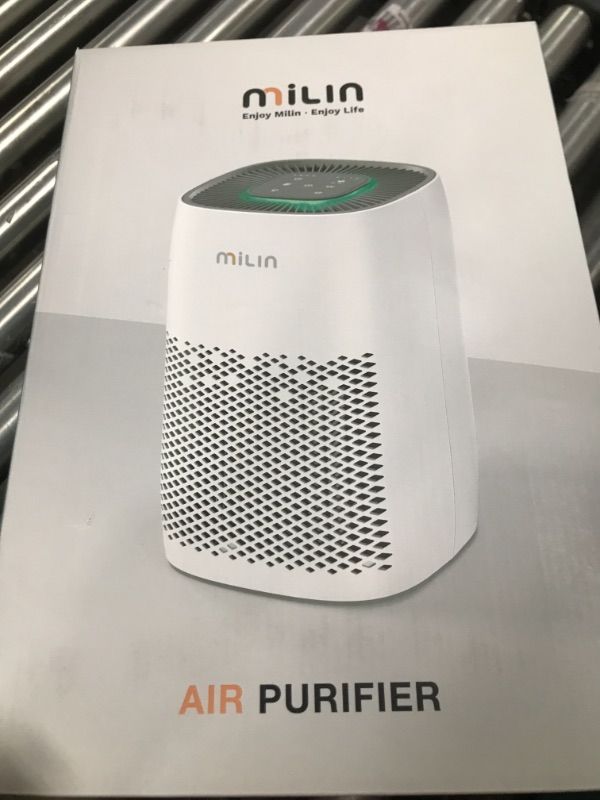 Photo 2 of MILIN Air Purifier for Home with UV Light & True H13 HEPA Filter, 825 Sq Ft Coverage Odor Eliminator, 99.97% Remove, 3 Fan Speed, 8H Timer, Child Lock