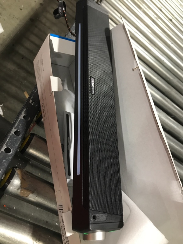 Photo 1 of Computer Speakers, Bluetooth Computer Soundbar, HiFi Stereo, 3.5mm Aux-in Connection, USB Powered Computer Speakers for Desktop Monitor, PC, Laptop, Tablets Matte Black