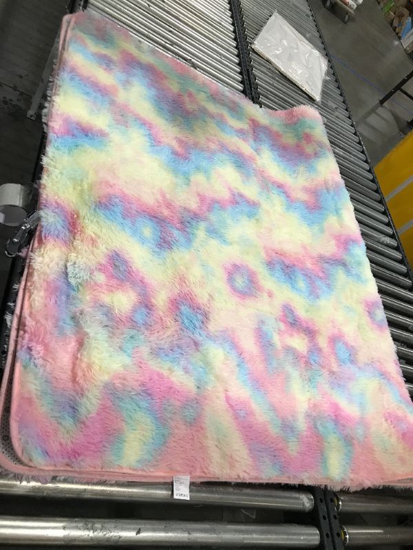 Photo 1 of 48" x 60" rainbow area rug