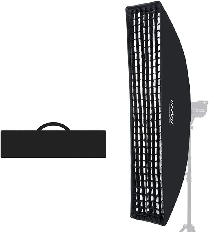 Photo 1 of Godox 12"x47" / 30x120cm Softbox Honeycomb Grid Strip Soft Box Bowens Mount for Photo Studio Flash
