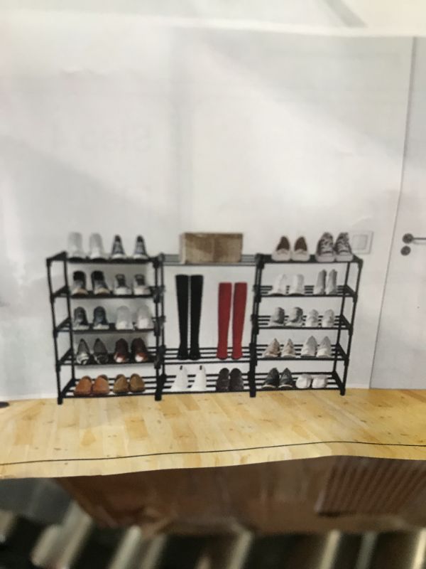 Photo 1 of 10 tier 50 pair large shoe rack for garage bedroom closet