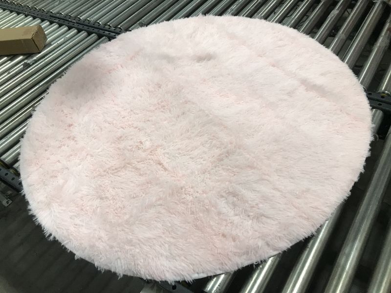 Photo 1 of 46" round area rug --- color pink