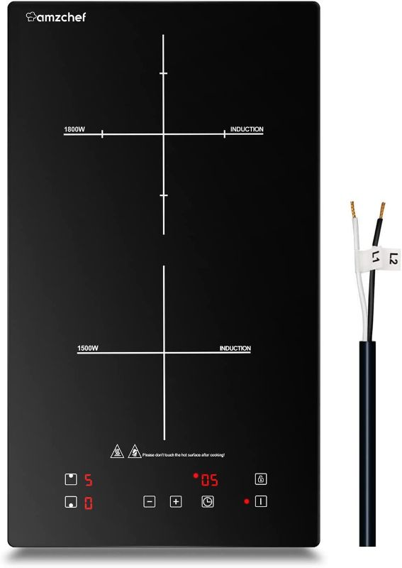 Photo 1 of Electric Induction Cooktop,AMZCHEF 12" Built-in Electric Stovetop with 10 Power Levels, 