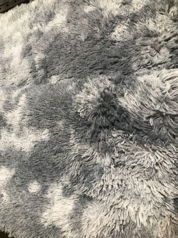 Photo 1 of 95" x 60" area rug --- color grey