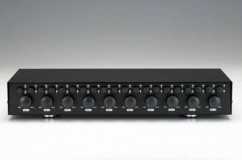 Photo 1 of 10 Zone / Pair Speaker Selector Switch Switcher with Volume / Level Control Specialty-AV
