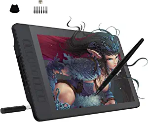 Photo 1 of GAOMON PD1560 15.6 Inches 8192 Levels Pen Display with Arm Stand 1920 x 1080 HD IPS Screen Drawing Tablet with 10 Shortcut Keys 