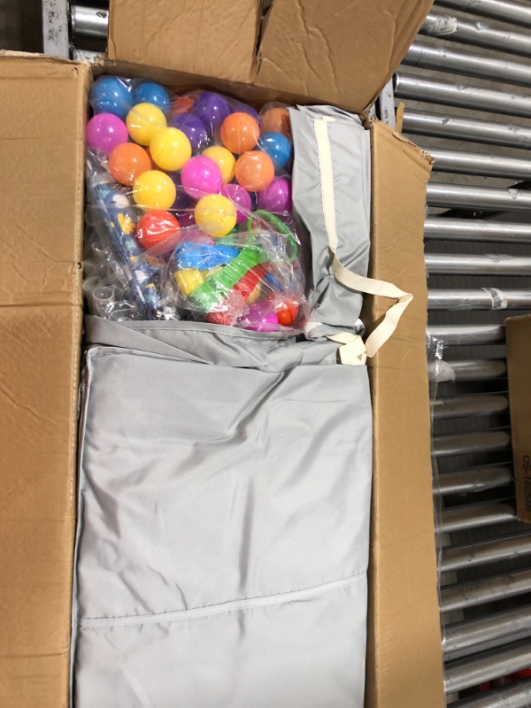 Photo 1 of Baby Playpen 79" X 71" , LUTIKIANG Play Yard for Babies and Toddlers with Mat, Safety Extra Large Baby Fence Area, Indoor & Outdoor Kids Activity Play Center with Anti-Slip Suckers and Zipper Gate. 79"*71"