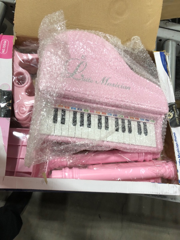 Photo 1 of Conomus 31 Keys Piano Keyboard Toy for Kids, Birthday Gift for 1 2 Year Old Girls?Pink Musical Piano Toy for Toddlers with Microphone and Stool… 31 keys Pink with stool