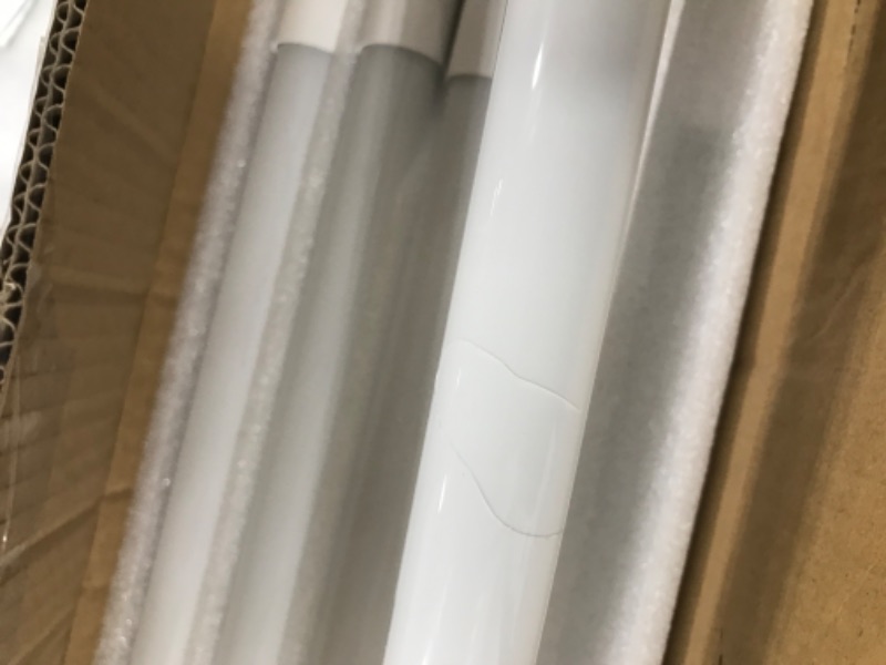 Photo 5 of 8 Foot LED Bulbs, 46W, 5500lm, 5000K, T8 T10 T12 LED Tube Lights, Dual-Ended Ballast Bypass 8FT LED Bulbs (Use Two 4FT), FA8 Single Pin, Frosted Lens, Fluorescent Replacement, UL, FCC, NSF, 20 Pack
