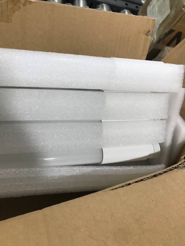 Photo 3 of 8 Foot LED Bulbs, 46W, 5500lm, 5000K, T8 T10 T12 LED Tube Lights, Dual-Ended Ballast Bypass 8FT LED Bulbs (Use Two 4FT), FA8 Single Pin, Frosted Lens, Fluorescent Replacement, UL, FCC, NSF, 20 Pack
