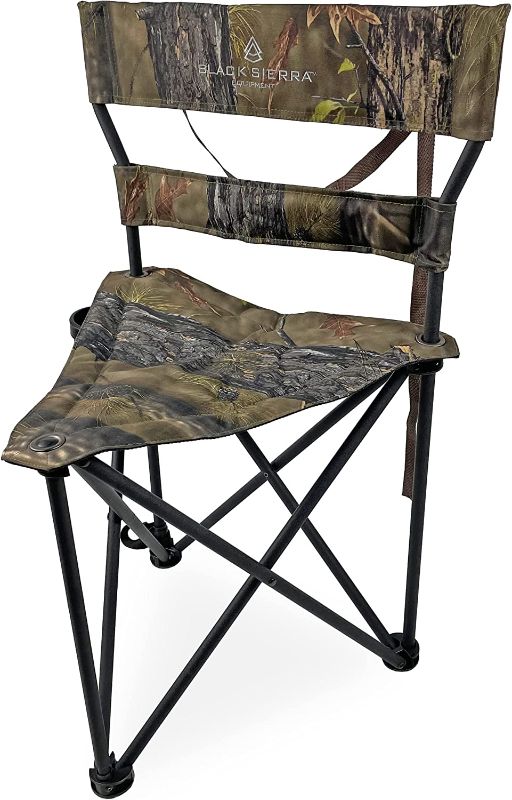 Photo 1 of  Tri-Hunt Stool, Heavy Duty, Oversize Folding Chair with Padding, for Camping and Hunting, Steel Frame