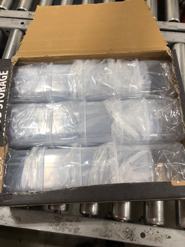 Photo 1 of Chef's Path Premium Food Containers with Lids for Kitchen & Pantry Organization - BPA Free Variety Plastic Containers for Dry Food Storage & Other Pantry Needs - 14 Pack Blue Containers for Food