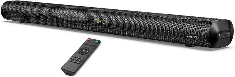 Photo 1 of Sound Bar Soundbar TV Speaker: 110 Watt 2.1 CH Surround System Home Theater with Built-in Subwoofer Wireless Wired Bluetooth 5.0 Optical AUX HDMI-ARC RCA USB Connectivity