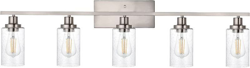 Photo 1 of 5-Light Bathroom Vanity Light Brushed Nickel
