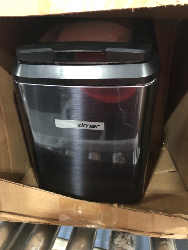 Photo 2 of 33lb Automatic Portable Countertop Ice Maker Machine, Stainless Steel
