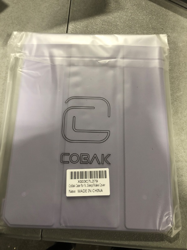 Photo 2 of CoBak Case for New iPad 10th Generation 10.9 Inch 2022 - Shockproof Cover with Clear Transparent Back Shell with Pencil Holder, Auto Sleep/Wake Cover Blueberry Mauve