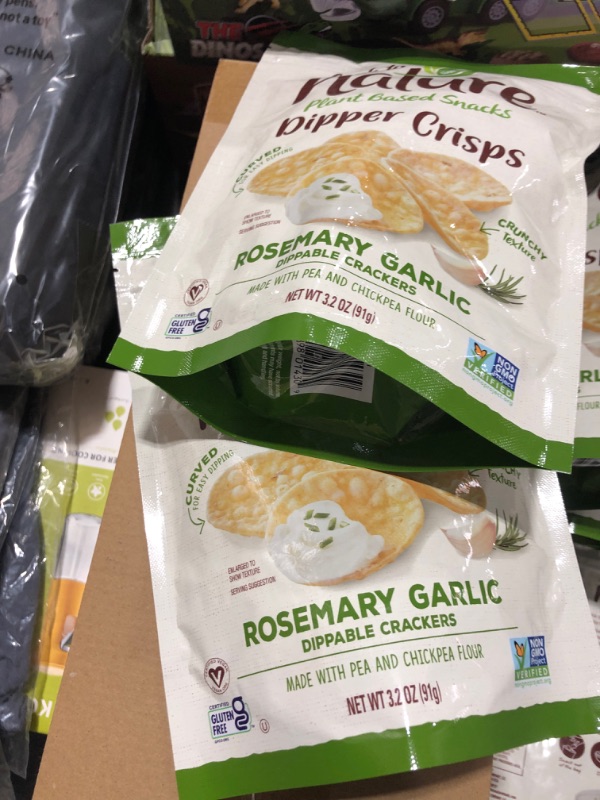 Photo 2 of 2 PACK Back To Nature Non-Gmo Dipper Crisps, Rosemary Garlic, 3.2 Ounce EXP MAY 31 2023 